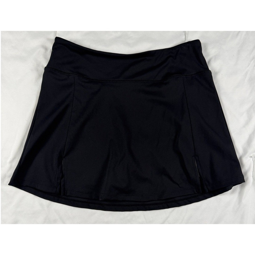 Sergio‎ Tacchini Court Black Tennis Pickleball Golf Skort Built In Shorts Size M